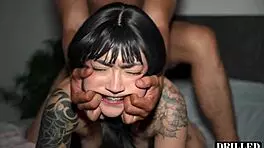 Intense Rough Fucking Of Petite Mexican Goth Girl With Big Cock In Sex Therapy Session