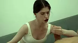 hot pearl teaches blowjob techniques suggestively