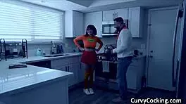 Velma's big tit bouncing riding big cock