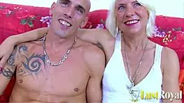 blonde horny gilf takes hard big cock