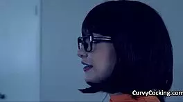 Velma's big tit bouncing riding big cock
