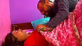 beautiful hot desi wife seducing husband with romantic sex on anniversary