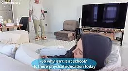 She Gets Rough Punishment In Her Tight Ass For Skipping Classes