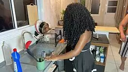 Black employee seduces young boss's son with jerk off instructions