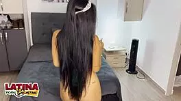 love - 18 year old latina's first homemade casting video