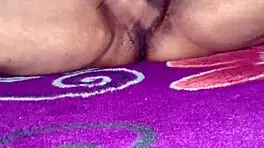 sexy indian girl masturbates hairy pussy close-up