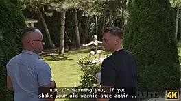 Sexy babe vixi rafi roughly fucked by older man