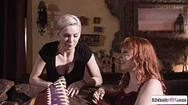 Stepmom and stepdaughter 3some with bff