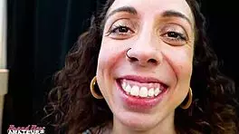 Want to watch petite exotic brunette Mercedez suck ass and cock for cum?