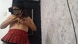 Exotic Dancer Warming Up With Her Open Pussy