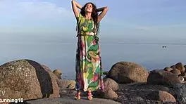 hey norma, enjoy that sensual beach masturbation