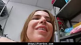 Thieving Chick Lets Mall Guard Have Way