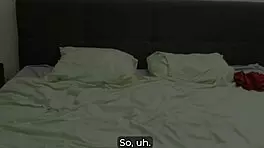 A Woman Teases A Man During A Phone Conversation