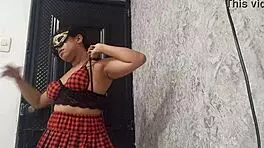 Exotic Dancer Warming Up With Her Open Pussy