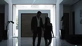 Nasty Brunette Uses Pussy in Courtroom