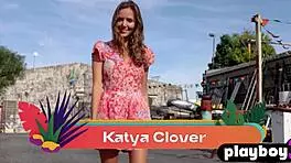 Do you like Katya Clover's small tits outdoors?