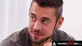 we feel so excited swinging both ways with spencer bradley in double penetration threesome