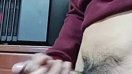 big cumshot from hard young cock