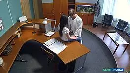 fake hospital - 18 year old virgin has sex for 1st time with her doctor