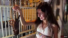 public agent picks up hottie for rough sex on first date