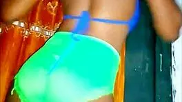 Caught forcing huge bottle into pussy