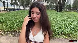 public agent picks up hottie for rough sex on first date