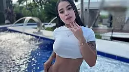 want to fuck the beautiful young colombian after the pool?
