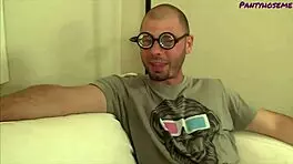 i get a hardcore fucking from a young man as a brunette milf