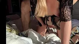 Morning sex hard doggystyle orgasms and creampie