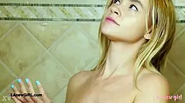 Sun-Kissed Glow Model Took A Shower