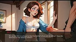 i saw massive cock grow in front of girls in farmer kink hentai