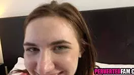 Do you realize mom's watching our shaved pussy sex?