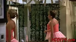 Teen ballerinas share pussy