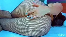 petite girl masturbates her shaved pussy privately