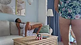 having fun on the public terrace part one