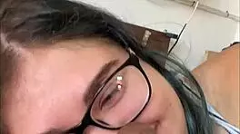 Getting ready for dick in mouth