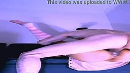 Shy Latina College Student Cheats On Sofa After Classes