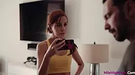 vanna bardot catches videochatting secretary and gets big tits fingering