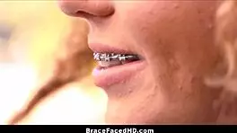 that cute black teen with braces is blowing me