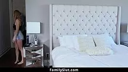 Young horny girl sucks dick behind woman's back for desires