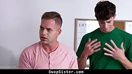 Boys swapping partners for intense group fucking