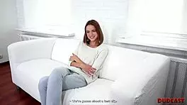 Flexible skinny teen 18+ gets FUCKED by agent in casting