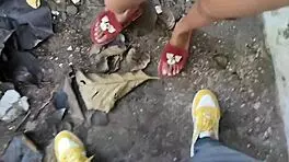 Fuck That Desi Schoolgirl Outdoors!