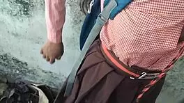 Fuck That Desi Schoolgirl Outdoors!