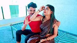 Newly married bhabhi seduced by naughty devar on bed for passionate fucking, licking, and anal