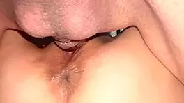 Amateur pink pussy gets wet fucking 22 days after virginity loss