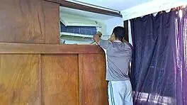 The Technical Service Guy With A Great Endowment Satisfies A Latina Babe.