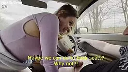 Beauty teen 18+ crempie after anal car sex