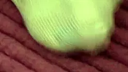 jenny welch dances a lap dance in pantyhose, boyfriend rips them off