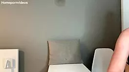 Solo redhead girl masturbating on camera